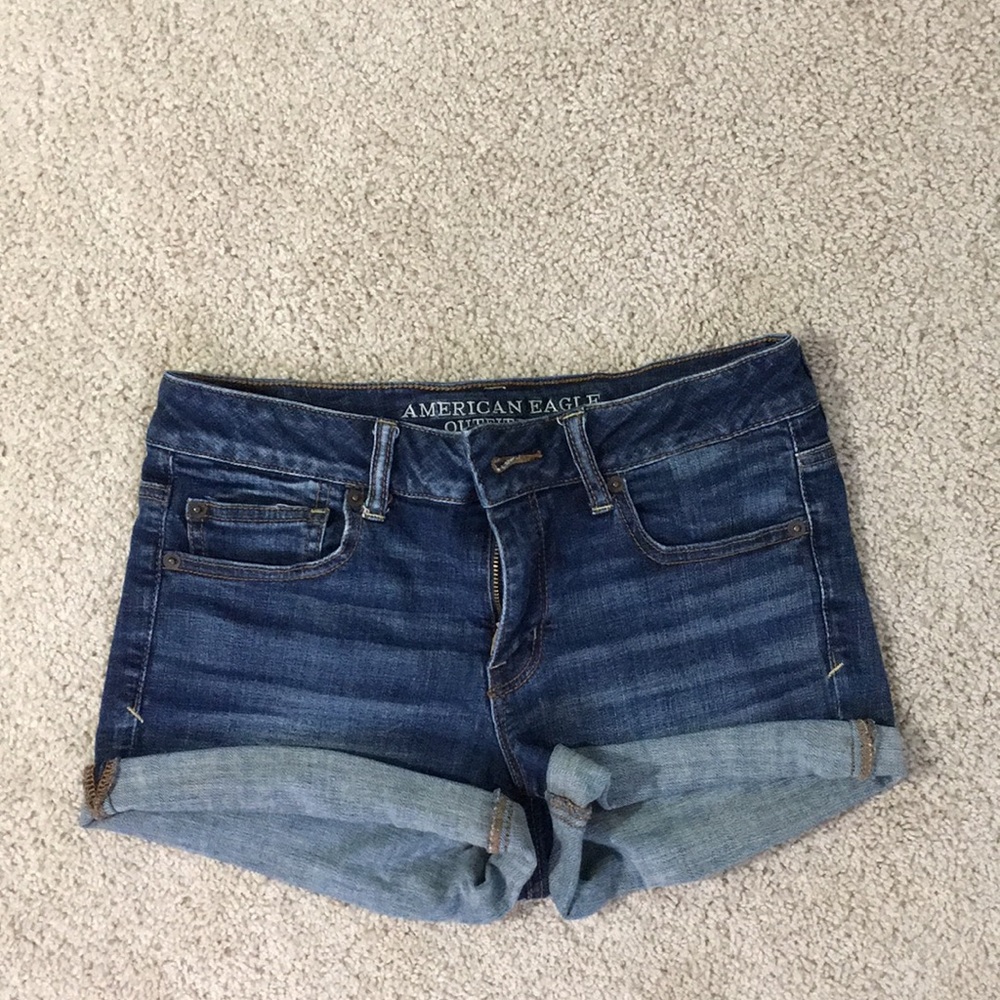 Super stretch jean shorts